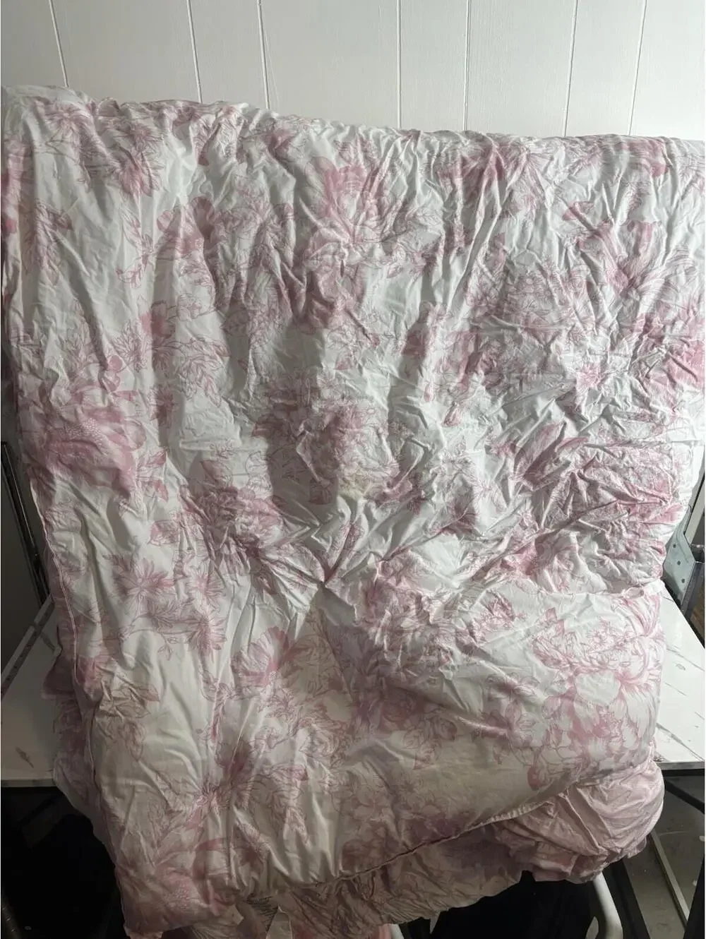 LAURA ASHLEY PINK BOW SHABBY CHIC DESIGN King SIZE COMFORTER SET Reversible